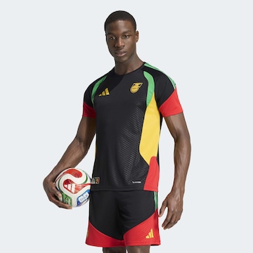 T-Shirt fonctionnel 'Jamaika 26 x Bob Marley Tiro' ADIDAS PERFORMANCE en noir : devant