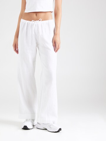Monki Wide Leg Hose in Weiß: Vorderseite