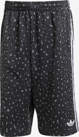 ADIDAS ORIGINALSLoosefit Hlače 'Leo Oversized' - crna boja: prednji dio