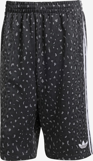 ADIDAS ORIGINALS Hlače 'Leo Oversized' u svijetlosiva / tamo siva / crna / bijela, Pregled proizvoda