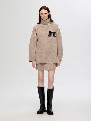 SELECTED Oversized Sweater in Beige