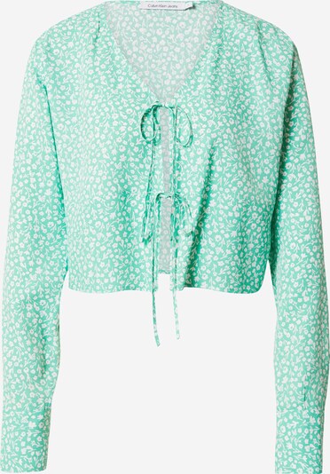 Calvin Klein Jeans Blouse in de kleur Mintgroen, Productweergave