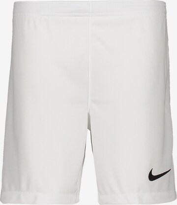 NIKE Workout Pants 'League III' in White: front