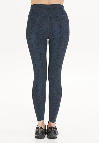 ENDURANCE Skinny Workout Pants 'Somna' in Blue