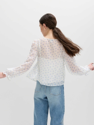 Chemisier Marks & Spencer en blanc : devant