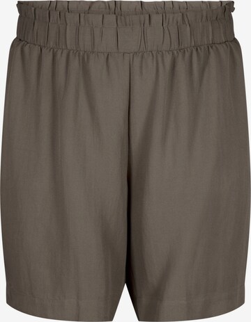 Loosefit Pantalon 'Vmacy' Zizzi en marron : devant