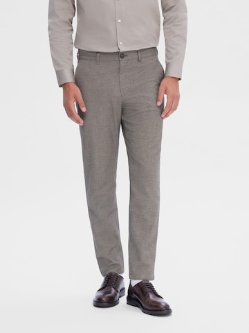 SELECTED HOMME Slim fit Pants in Beige: front