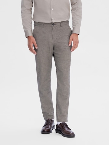 Coupe slim Pantalon SELECTED HOMME en beige : devant