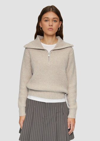 QS Pullover in Beige: Vorderseite