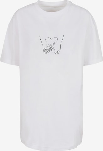 Merchcode T-Shirt 'Love 2' in Weiß: predná strana