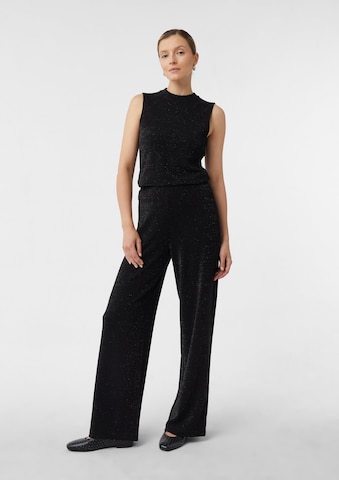 Regular Pantalon COMMA en noir
