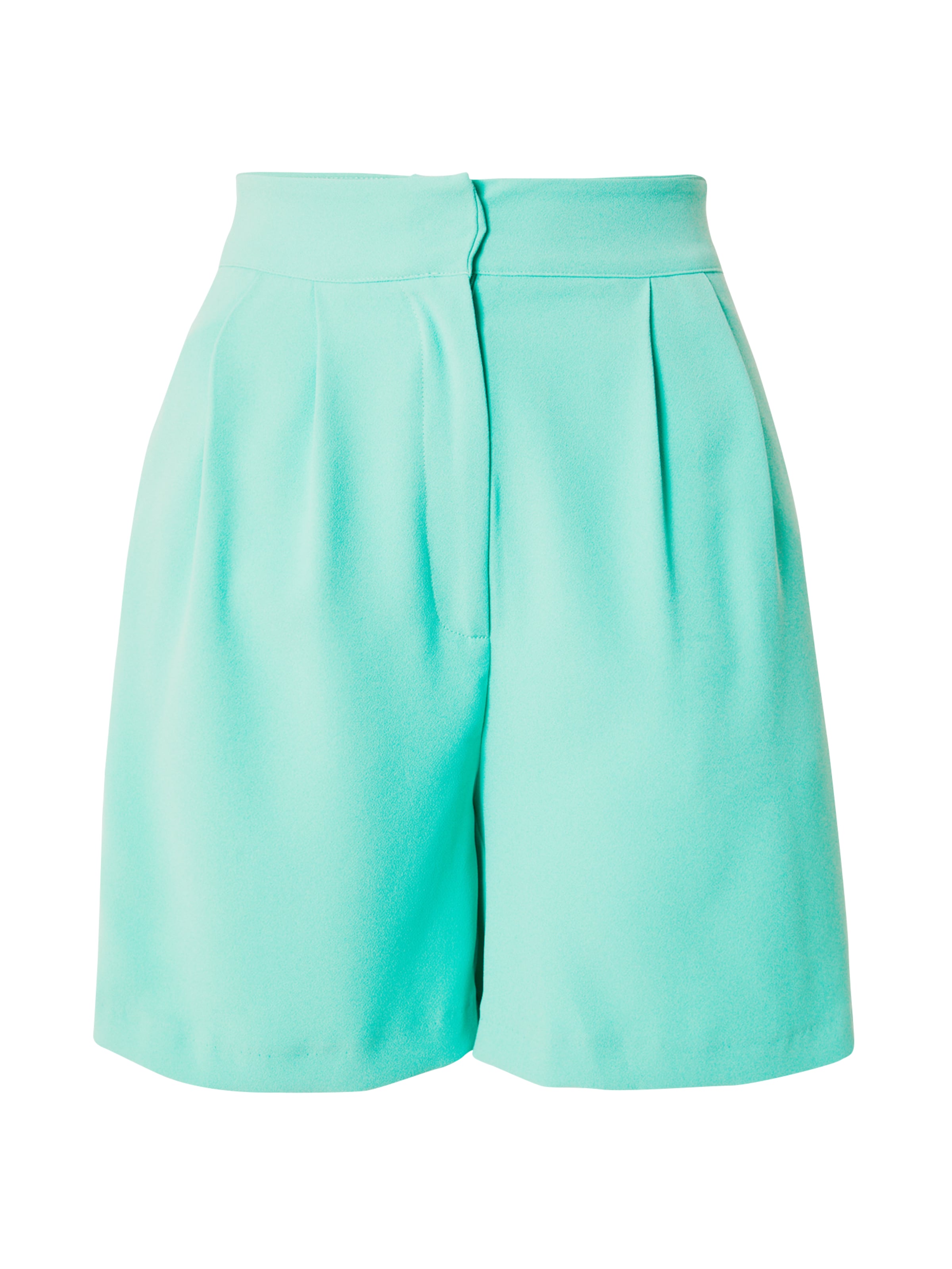 Warehouse Plisované nohavice - Zelená: predná strana