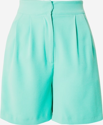 Warehouse Pleat-front trousers in Green: front