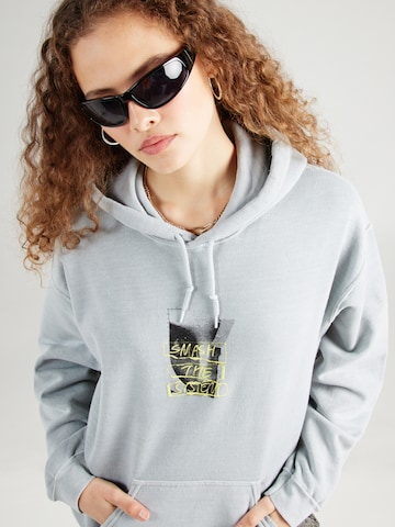 BDG Urban Outfitters Sweatshirt 'SMASH THE SYSTEM' in Blue