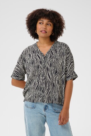 Cream - Blusa 'Tiah' en negro: frente