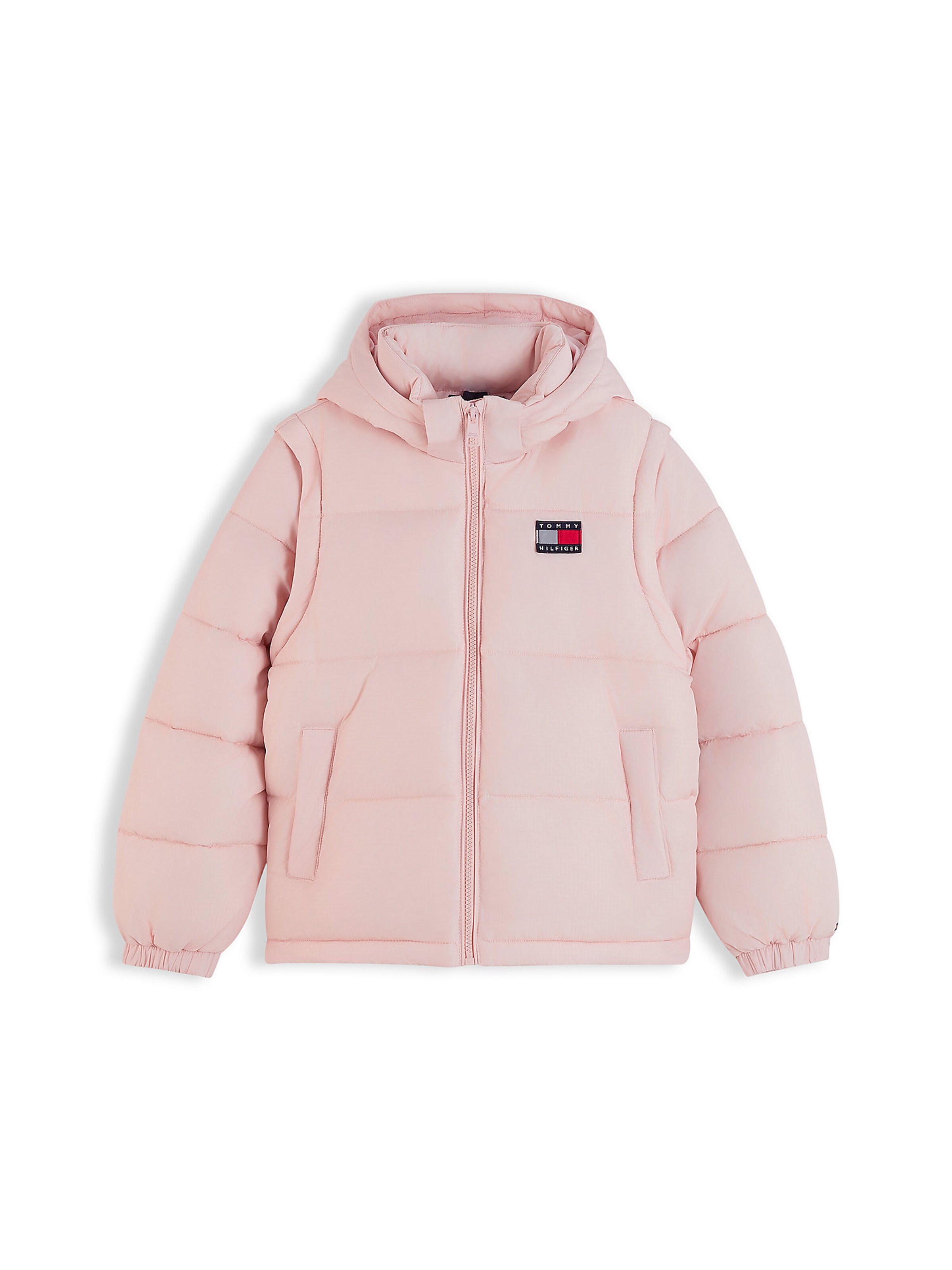 TOMMY HILFIGER Winter jacket 'Heritage' in Pink: front