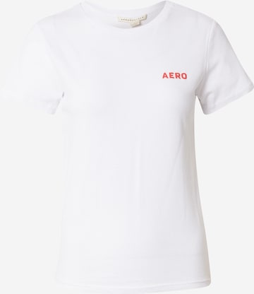 T-shirt AÉROPOSTALE en blanc : devant