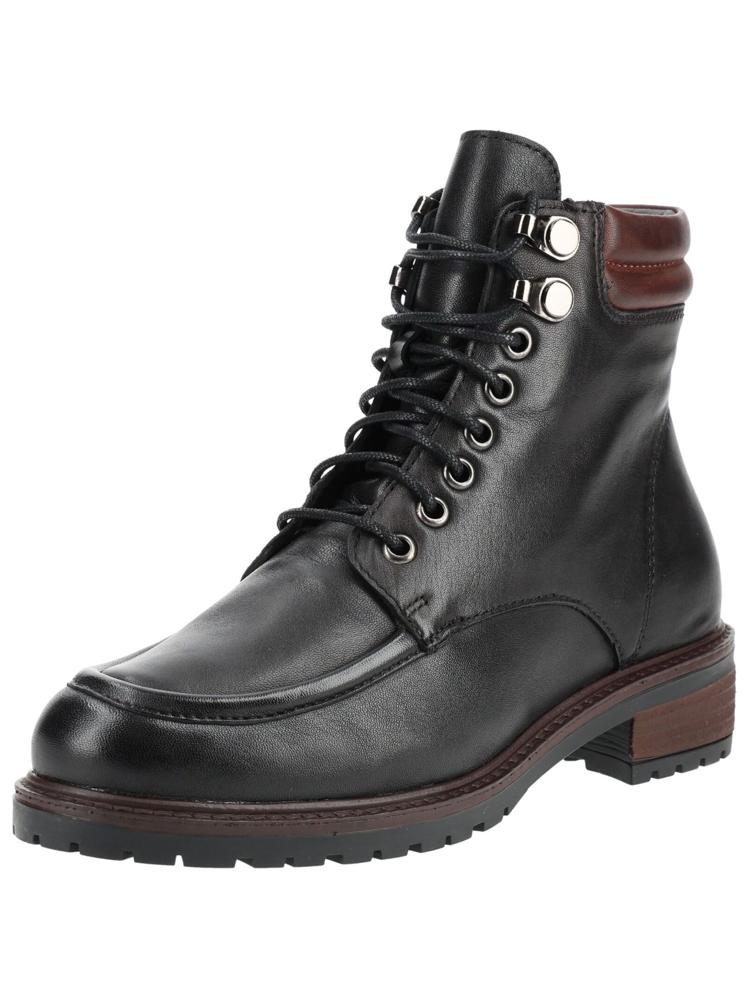 Stivaletto stringato di B.Z. MODA by EVERYBODY in nero: frontale
