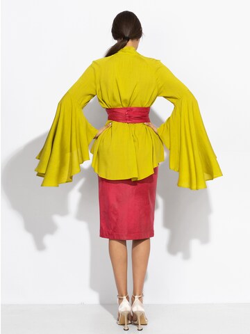 JIORO Blouse 'ESSENTIALS' in Yellow