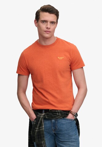 Tricou 'Essential Serif' de la Superdry & Co pe portocaliu: față