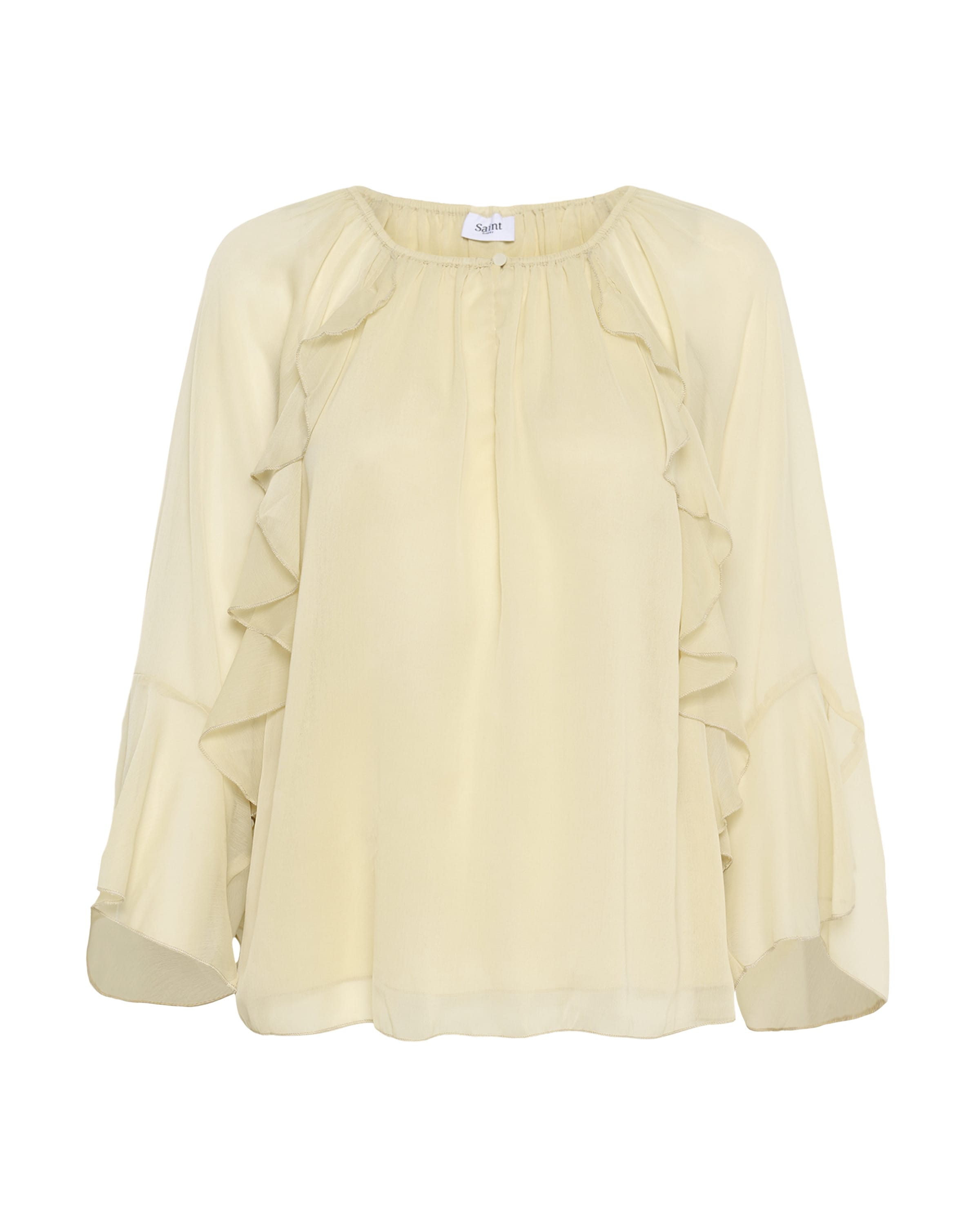 SAINT TROPEZ Blouse 'MavisSZ' in Beige: voorkant