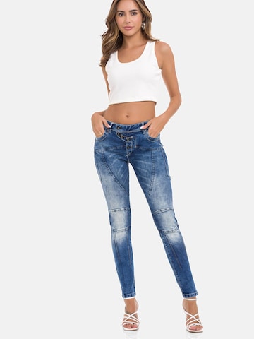 CIPO & BAXX Slimfit Jeans 'WD502' in Blauw