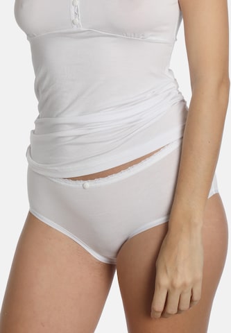 sassa Boyshorts 'STRIPE RANGE' in White