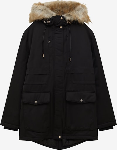 Pull&Bear Parka d’hiver en noir, Vue avec produit