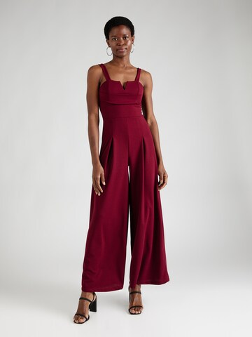 WAL G. Jumpsuit 'CHLOE' i röd: framsida