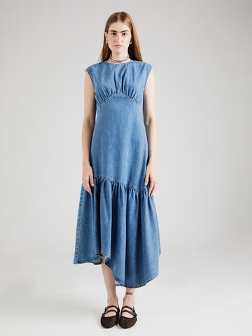 FRAME Jurk in Blauw: voorkant