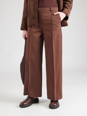 & Other Stories Широкий Плиссированные брюки в Коричневый: спереди