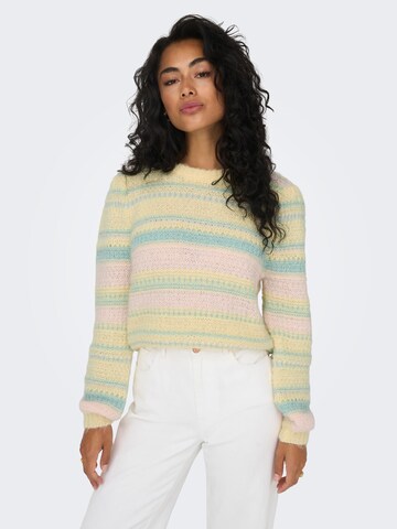 ONLY Sweater 'Sandra' in Yellow: front