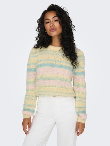 ONLY Sweater 'Sandra' in Yellow: front