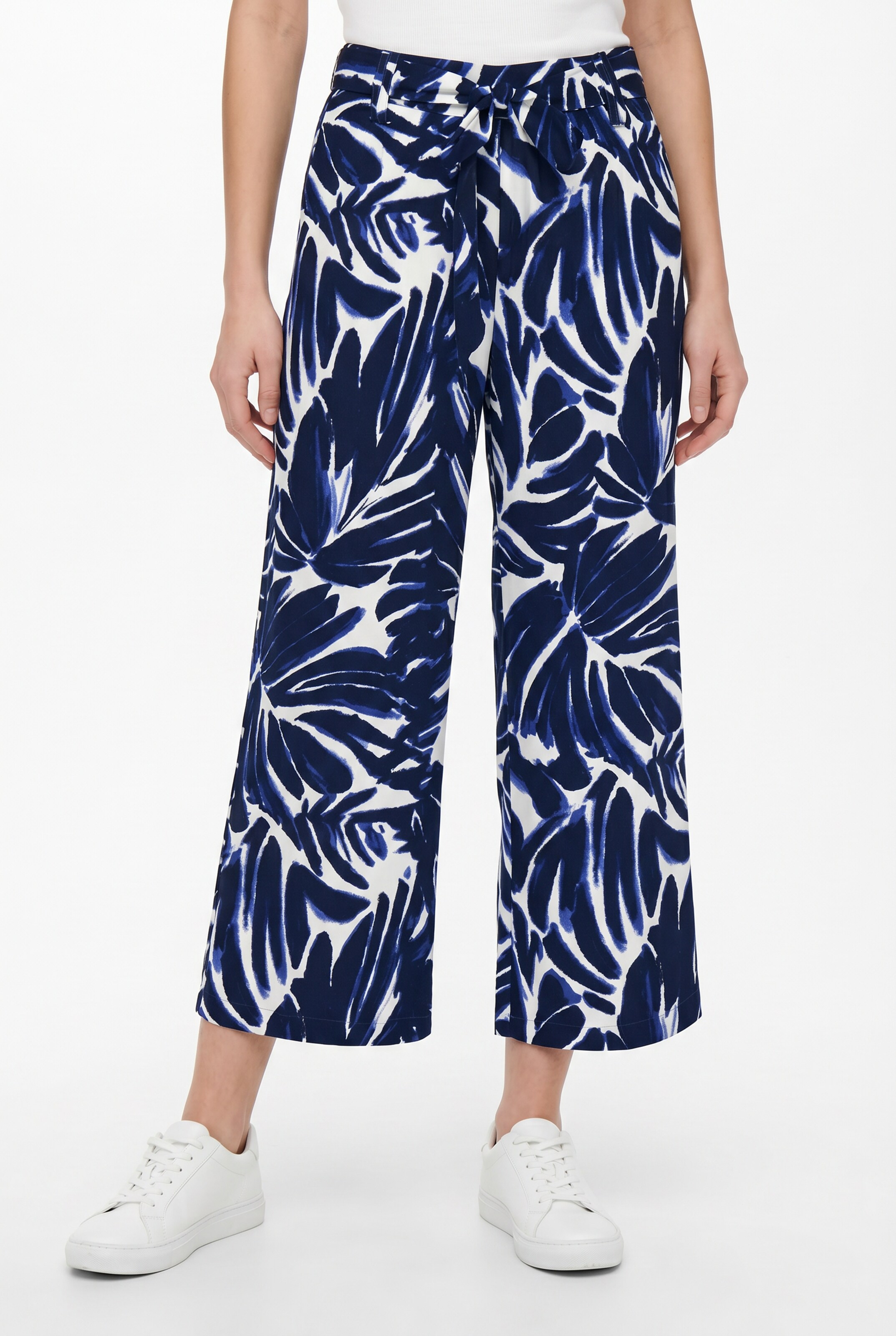 ONLY Wide Leg Hose in Blau: Vorderseite