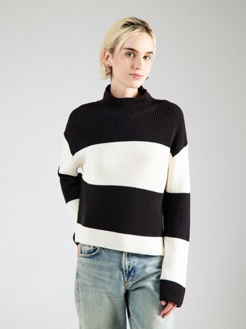Calvin Klein Jeans Svetr 'CHUNKY' – černá: přední strana