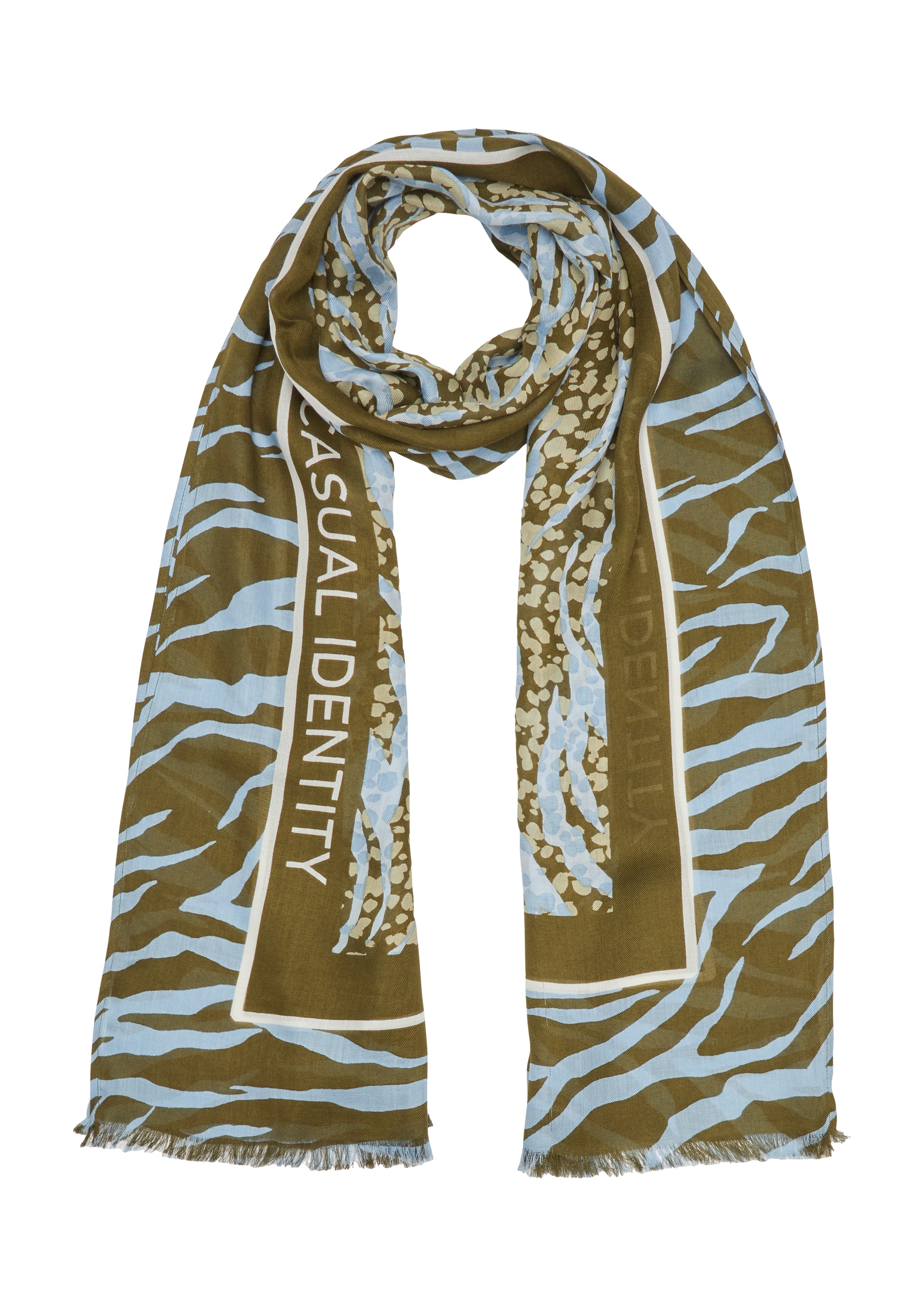 comma casual identity Scarf in Green: front
