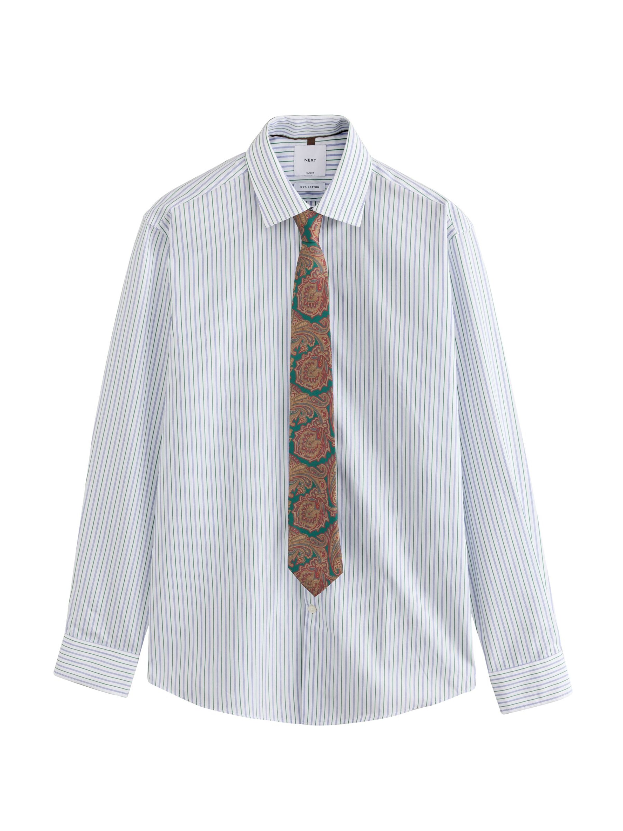 Next Camisa de negocios en 35-36 en azul / verde oscuro / rojo / blanco, Vista del producto