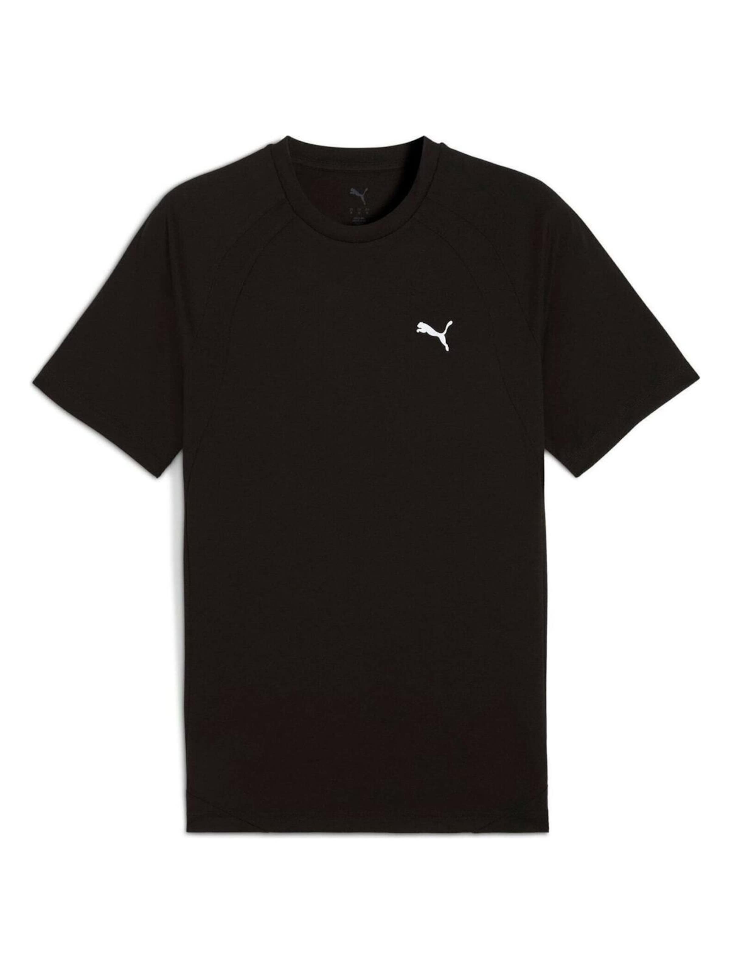 PUMA Shirt 'Evostripe'‌‌‌‌‌‌ in Schwarz: Vorderseite