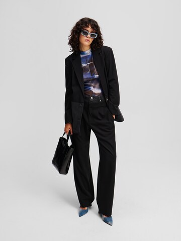 KARL LAGERFELD JEANS Lużny krój Spodnie w kolorze czarny
