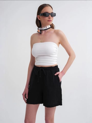 MixRay Shorts in Schwarz: Vorderseite