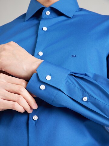 Michael Kors Slim fit Overhemd in Blauw