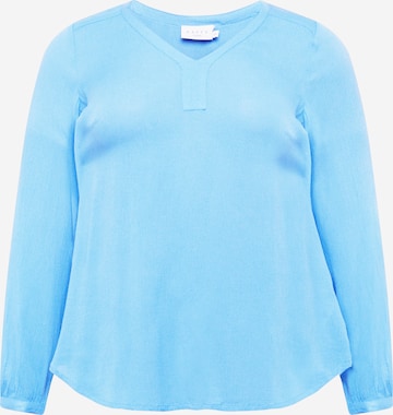 KAFFE CURVE Blouse 'Ami' in Blue: front