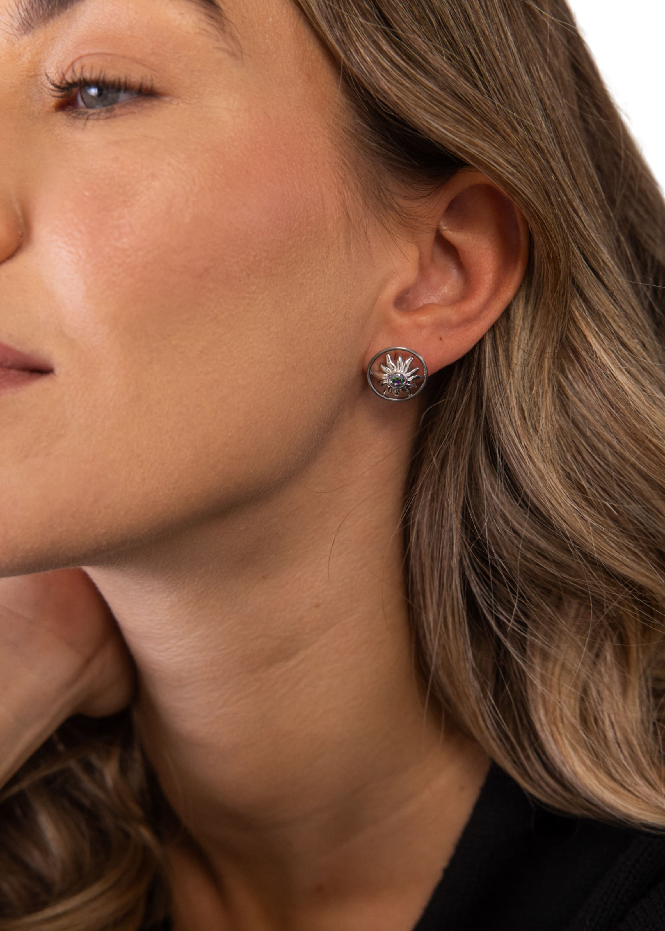 Orecchini 'Luana Coin' di PURELEI in argento: frontale