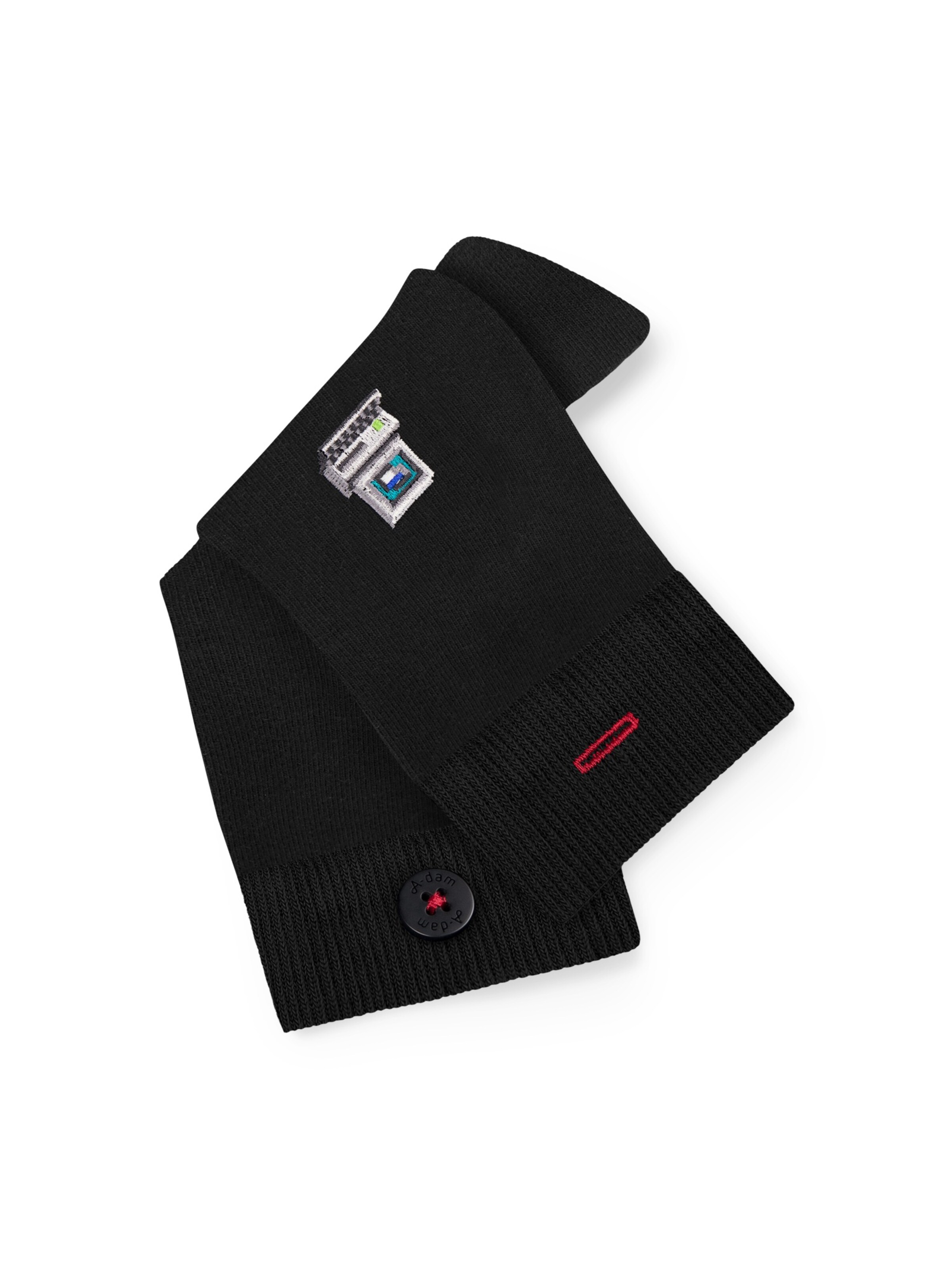 A-dam Socks 'COMPUTER' in Black