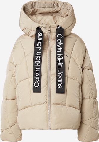 Calvin Klein Jeans Jacke in Beige: predná strana