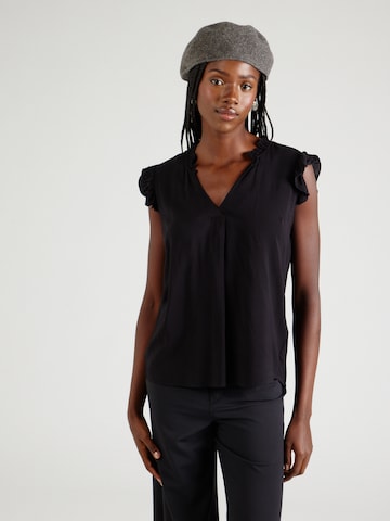 Sublevel Blouse in Zwart: voorkant