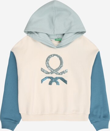 UNITED COLORS OF BENETTON Mikina – bílá: přední strana