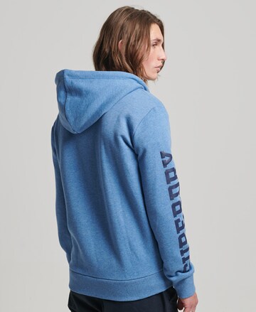 Superdry Sweatjacke 'Gym Athletic' in Blau