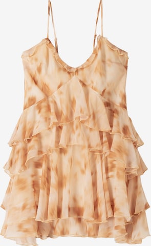 Rochie de vară de la Bershka pe bej: față