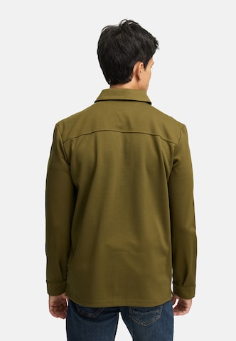 INDICODE JEANS Comfort fit Button Up Shirt 'Nello' in Green